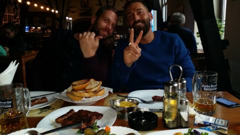 I barboncini di Lecce venuti da me in Romania in vacanza 2015 Divertimento in vacanza in Romania gennaio 2015